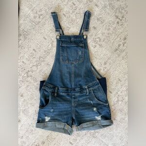 Indigo Blue Maternity Shortalls XS